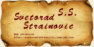 Svetorad Strainović vizit kartica